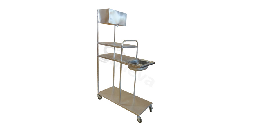 不銹鋼洗頭車SLV-E4018 Shampoo Cart 不銹鋼洗頭車SLV-E4018 Shampoo Cart
